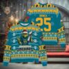 Jacksonville Jaguars x Grinch Christmas Dr. Seuss How the Grinch Stole Christmas with Super Bowl Trophy Custom Ugly Christmas Sweater, NFL Chritsmas Sweater