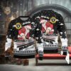 Las Vegas Raiders Christmas Fun Santa DJ Ugly Christmas Sweater, NFL Chritsmas Sweater