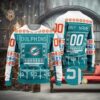 Miami Dolphins NFL Custom Ugly Christmas Sweater, NFL Chritsmas Sweater