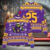 Minnesota Vikings x Grinch Christmas Dr. Seuss How the Grinch Stole Christmas with Super Bowl Trophy Custom Ugly Christmas Sweater, NFL Chritsmas Sweater