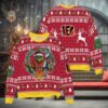 NFL Cincinnati Bengals x Grinch Dr. Seuss How the Grinch Stole Christmas with Super Bowl Trophy Ugly Christmas Sweater, NFL Chritsmas Sweater