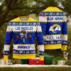 NFL Los Angeles Rams Cute Mascot Custom Ugly Christmas Sweater, NFL Chritsmas Sweater