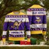 NFL Minnesota Vikings Cute Mascot Custom Ugly Christmas Sweater, NFL Chritsmas Sweater