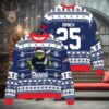 New England Patriots x Grinch Christmas Dr. Seuss How the Grinch Stole Christmas with Super Bowl Trophy Custom Ugly Christmas Sweater, NFL Chritsmas Sweater