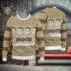 New Orleans Saints Pumpkin Christmas Sweater, NFL Chritsmas Sweater