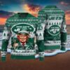 New York Jets Christmas Donald Trump Ugly Christmas Sweater, NFL Chritsmas Sweater