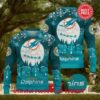 Nfl Miami Dolphins Logo Snowflake Design Ugly Christmas Sweater, NFL Chritsmas Sweater
