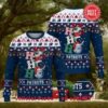 Nfl New England Patriots Hohoho Santa Hat Christmas Ugly Sweater, NFL Chritsmas Sweater