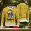 Pittsburgh Steelers Santa Skull Ugly Christmas Sweater, NFL Chritsmas Sweater