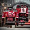 NBA Detroit Pistons Custom Name Number Ugly Christmas Sweater, NBA Chritsmas Sweater