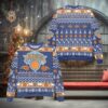 New York Knicks Basketball Team Reindeer Pattern Ugly Christmas Sweater, NBA Chritsmas Sweater