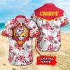 Custom Kansas City Chiefs Grateful Dead Hawaiian Shirt, NFL Hawaiian Shirt