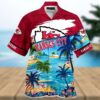 Kansas City Chiefs Beach Aloha Hawaiian Shirt, NFL Hawaiian Shirt