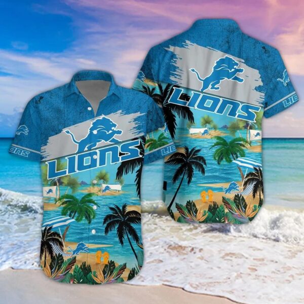 Detroit Lions Aloha Shirt, NFL Hawaiian Shirt