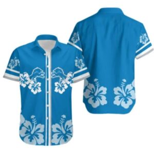 Detroit Lions Hibiscus Flower Hawaii Shirt Summer Collection, NFL Hawaiian Shirt