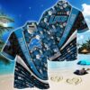 Detroit Lions Nfl Football With Tropical Flower Pattern Hawaiian Shirt For Fans, NFL Hawaiian Shirt