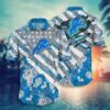 Detroit Lions Nfl Hawaiian Sas Floral Print American Flag Beach Shirt Short Style Hot Trending Summer, NFL Hawaiian Shirt