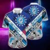 Detroit Lions Nfl Hawaiian Shirt Graphic American Flag 3D Printed Short Shirt Best Gift For Fans, NFL Hawaiian Shirt