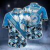 Detroit Lions Nfl Hawaiian Shirt Graphic Tropical Pattern New Trend Summer For Nfl Football Fans, NFL Hawaiian Shirt