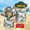 Custom Green Bay Packers Grateful Dead Hawaiian Shirt, NFL Hawaiian Shirt