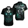 Custom Green Bay Packers Lava Skull Hawaiian Shirt, NFL Hawaiian Shirt