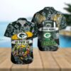 Custom Green Bay Packers NFL Mascot Hawaiian Shirt, NFL Hawaiian Shirt