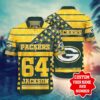 Custom Green Bay Packers Stars Hawaiian Shirt, NFL Hawaiian Shirt