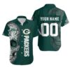 Custom Green Bay Packers Sugar Skull Hawaiian Shirt, NFL Hawaiian Shirt