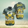Green Bay Packers NFL Graphic Tropical Pattern Hawaiian Shirt, NFL Hawaiian Shirt