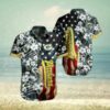 Green Bay Packers NFL Us Flag Flower Hawaiian Shirt, NFL Hawaiian Shirt