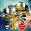Green Bay Packers Nfl Customized Hawaiian Shirt Floral Tropical Pattern This Trends Summer For Sports, NFL Hawaiian Shirt