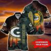 Green Bay Packers Nfl Customized Hawaiian Shirt Short Style Hot Trending Summer For Awesome Fans, NFL Hawaiian Shirt