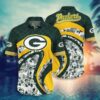 Green Bay Packers Nfl Hawaii Shirt And Short Graphic Floral Tropical Pattern This Summer For Fan, NFL Hawaiian Shirt