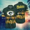 Green Bay Packers Nfl Hawaiian Sas Tropical Pattern Graphic Trends Summer Gift For Fan Nfl, NFL Hawaiian Shirt