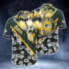 Green Bay Packers Nfl Hawaiian Shirt Graphic Tropical Patterns New Trend Summer For Nfl Football Fans, NFL Hawaiian Shirt