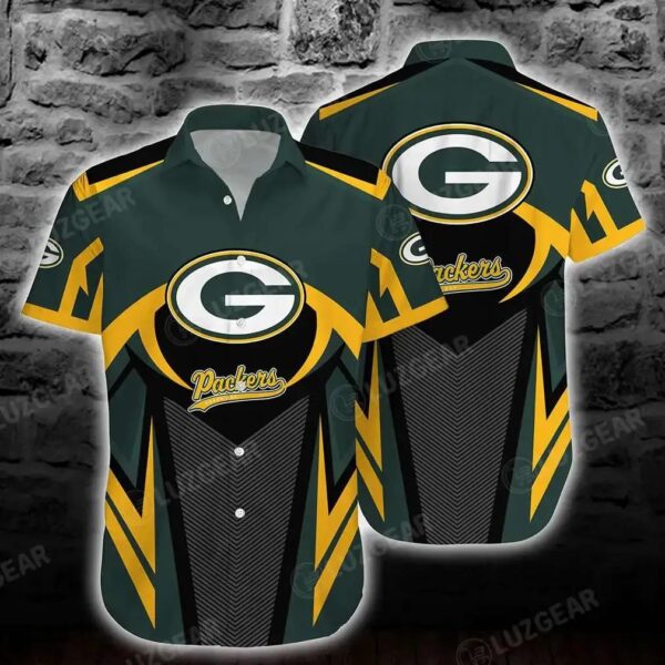 Green Bay Packers Nfl Hawaiian Shirt New Collection Trending Best Gift For Football Nfl Fans, NFL Hawaiian Shirt