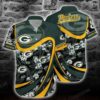 Green Bay Packers Nfl Hawaiian Shirt Tropical Pattern Beach Shirt New Trends Gift For Sports Fans, NFL Hawaiian Shirt