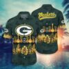 Green Bay Packers Nfl Hawaiian Shirt Tropical Patterns Graphic Trends Summer Gift For Fan Nfl, NFL Hawaiian Shirt
