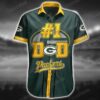 Green Bay Packers Nfl Hawaiian Shirt – Customized Name Number – Floral Tropical Pattern New Trends Summer For Sports, NFL Hawaiian Shirt