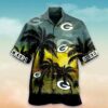 Green Bay Packers Nfl Palm Sunset Hawaiian Shirt, NFL Hawaiian Shirt