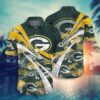 Green Bay Packers Nfl Summer Hawaiian Shirt Floral Pattern Graphic For Football Nfl, NFL Hawaiian Shirt