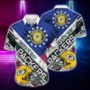 Green Bay Packers US Flag Pattern Hawaiian Shirt, NFL Hawaiian Shirt