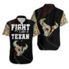 Fight Like A Houston Texans Autism Support Hawaiian Shirt Print Short Sleeve Hawaiian Aloha Shirt, NFL Hawaiian Shirt