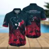 Houston Texans Flower Style Hawaiian Shirt, NFL Hawaiian Shirt