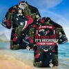 Houston Texans Hawaiian Sas With Tropical Pattern – If This Flag Offends You It’S Because You Team Sucks, NFL Hawaiian Shirt