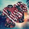 Houston Texans Nfl Hawaiian Sas Floral Print American Flag Beach Shirt Short Style Hot Trending Summer, NFL Hawaiian Shirt