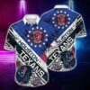 Houston Texans Nfl Hawaiian Shirt Graphic American Flag 3D Printed Short Shirt Best Gift For Fans, NFL Hawaiian Shirt