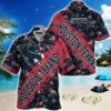 Nfl Houston Texans Hawaiian Shirt With Tropical Pattern Flamingo Printed For Fans, NFL Hawaiian Shirt