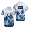 Indianapolis Colts Coconut Trees Nfl Gift For Fan Hawaiian Graphic Print Short Sleeve Hawaiian Shirt, NFL Hawaiian Shirt