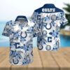 Indianapolis Colts Hibiscus Flowers Hawaiian Shirt, NFL Hawaiian Shirt